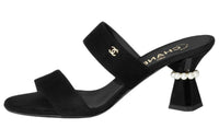 CHANEL Slip Resistant Slide Slippers Women's Black