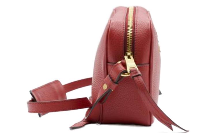 PRADA Calfskin Crossbody Bag Women's Red