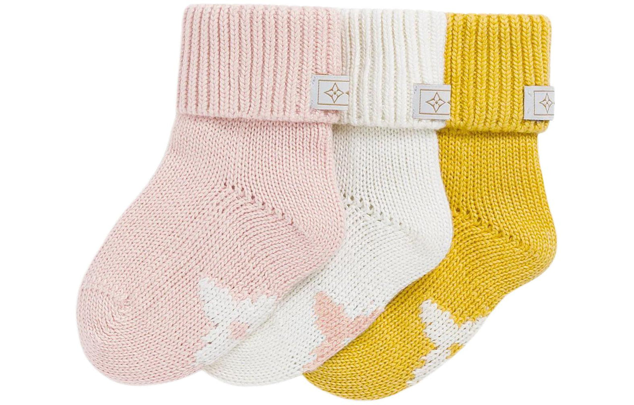 LOUIS VUITTON Socks 3 Pack Infant And Toddler