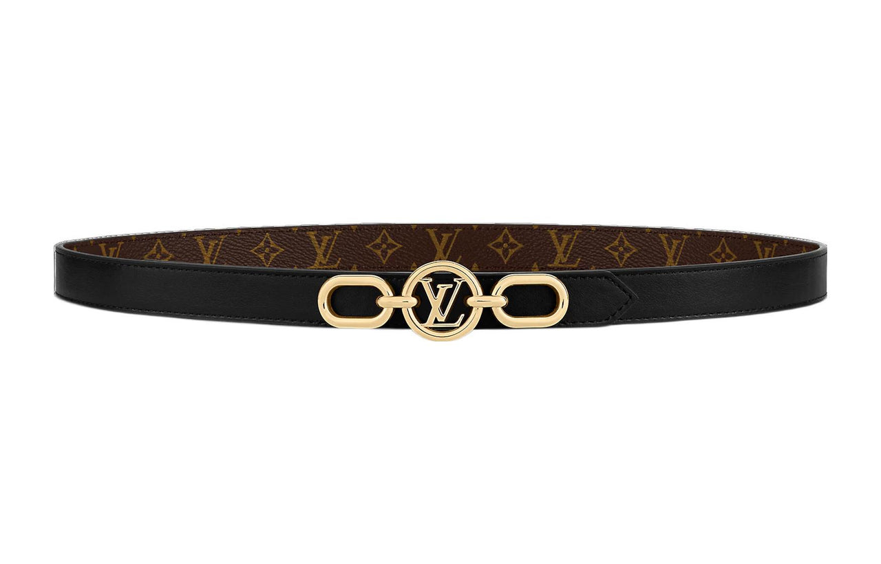 LOUIS VUITTON CIRCLE PRIME Leather Belts Women's Brown