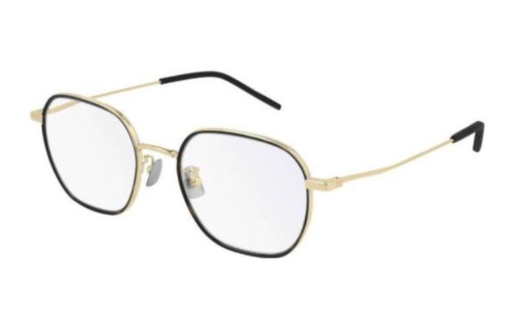 SAINT LAURENT Eyewear Hexagon Framed Glasses