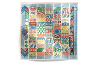 HERMES Silk Scarves Women's Blue
