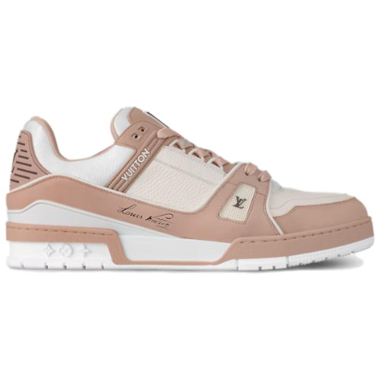 LOUIS VUITTON Low-Top Skateboard Shoes Men's Pink