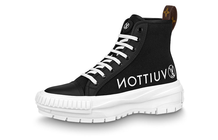 LOUIS VUITTON Squad Platform Ankle Sneakers 'Black' Women's