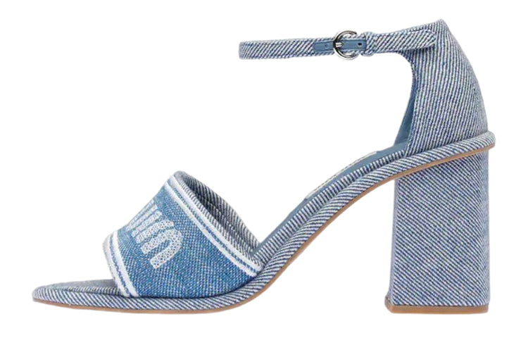 MIU MIU One Strap Sandals Women's Blue
