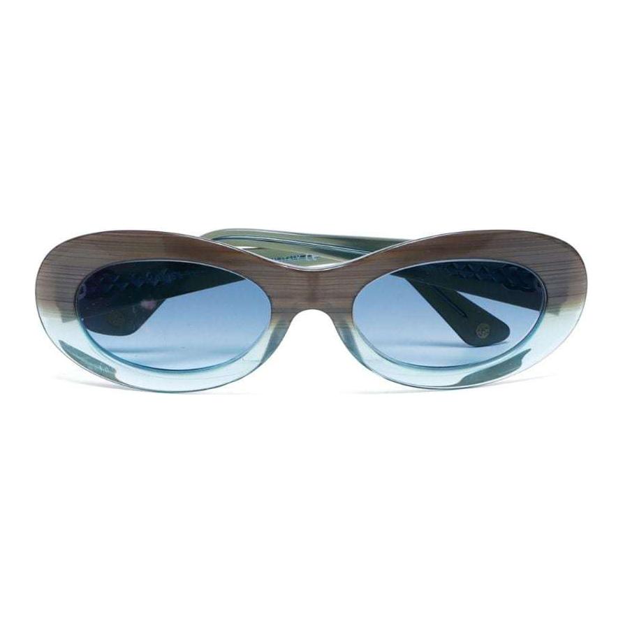 CHANEL 2000s Cc Oval-frame Sunglasses