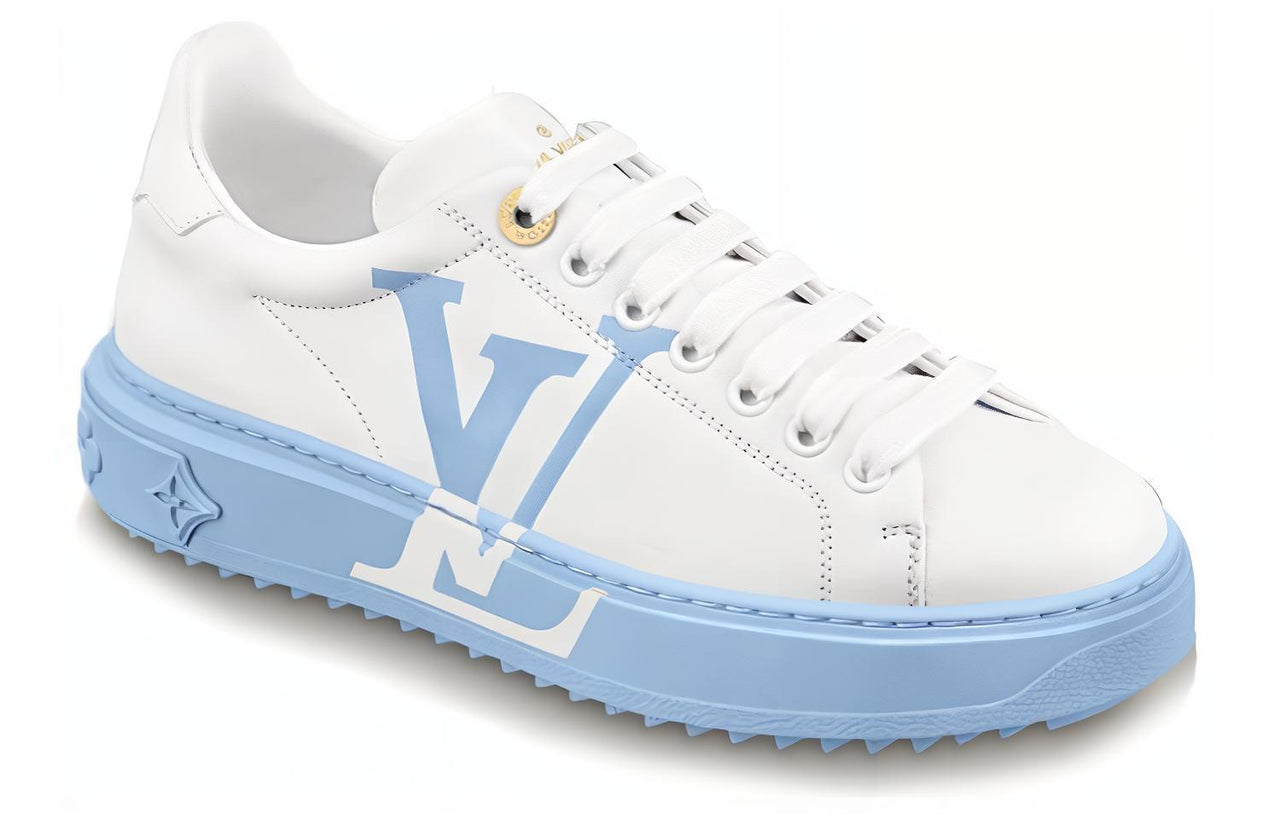 LOUIS VUITTON Time Out Sneakers 'White Blue' Women's