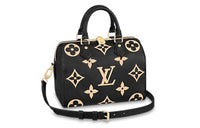 LOUIS VUITTON Speedy Bandouliere Monogram Empreinte Black/Beige
