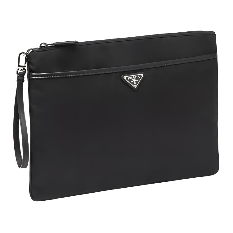 PRADA Fabric Clutch Regular Men's Black