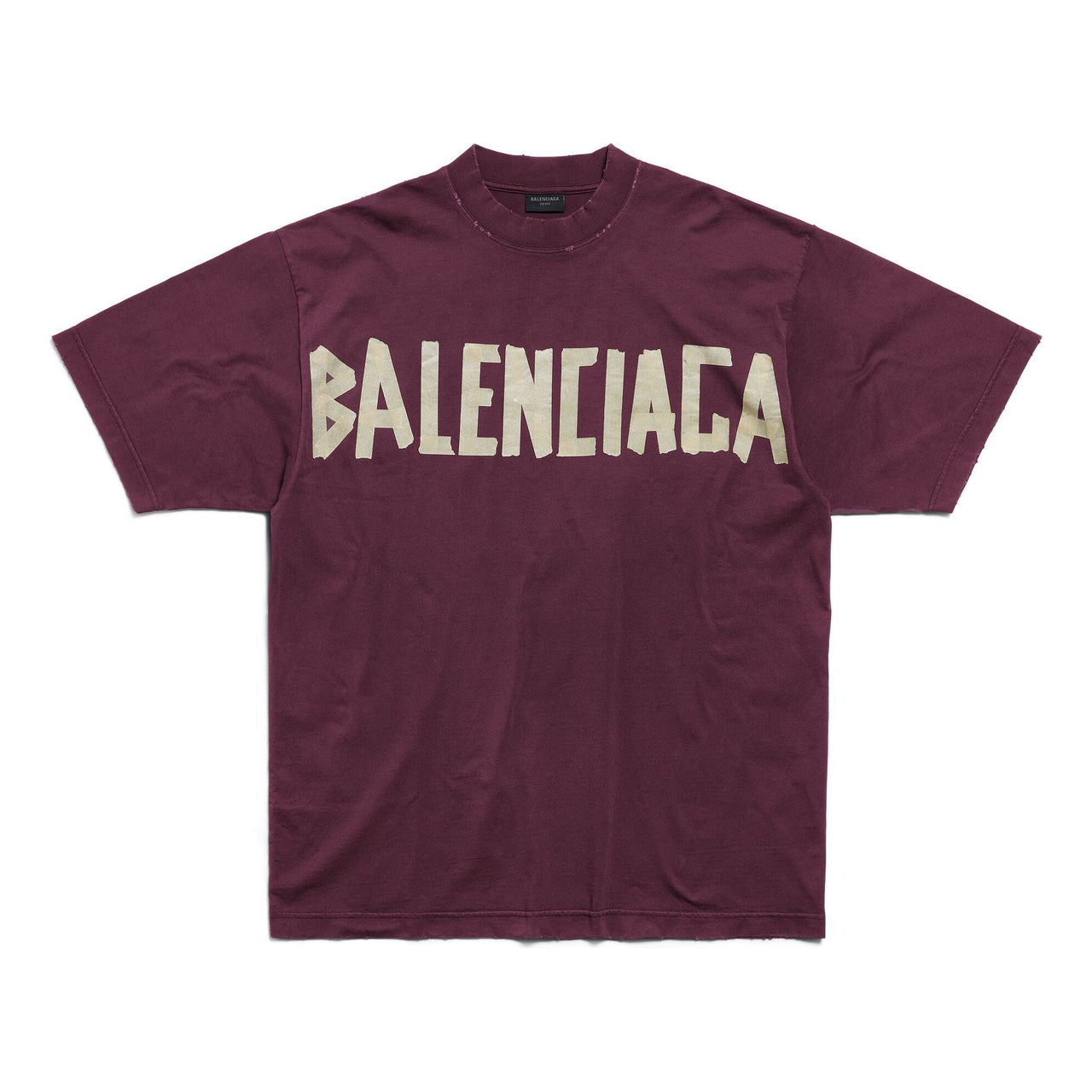 Balenciaga Tape Type T-shirt 'Dark Red' 739784TOVA94029