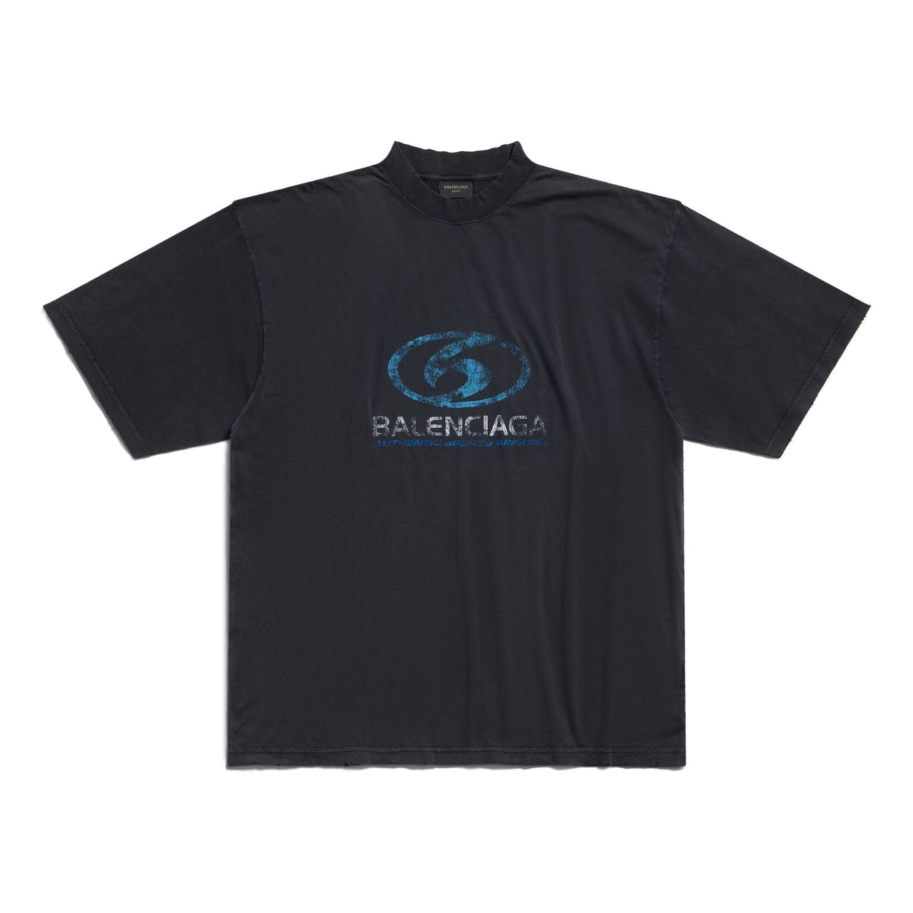 Balenciaga Surfer T-shirt Medium Fit 'Black Blue' 764235TPVM31412