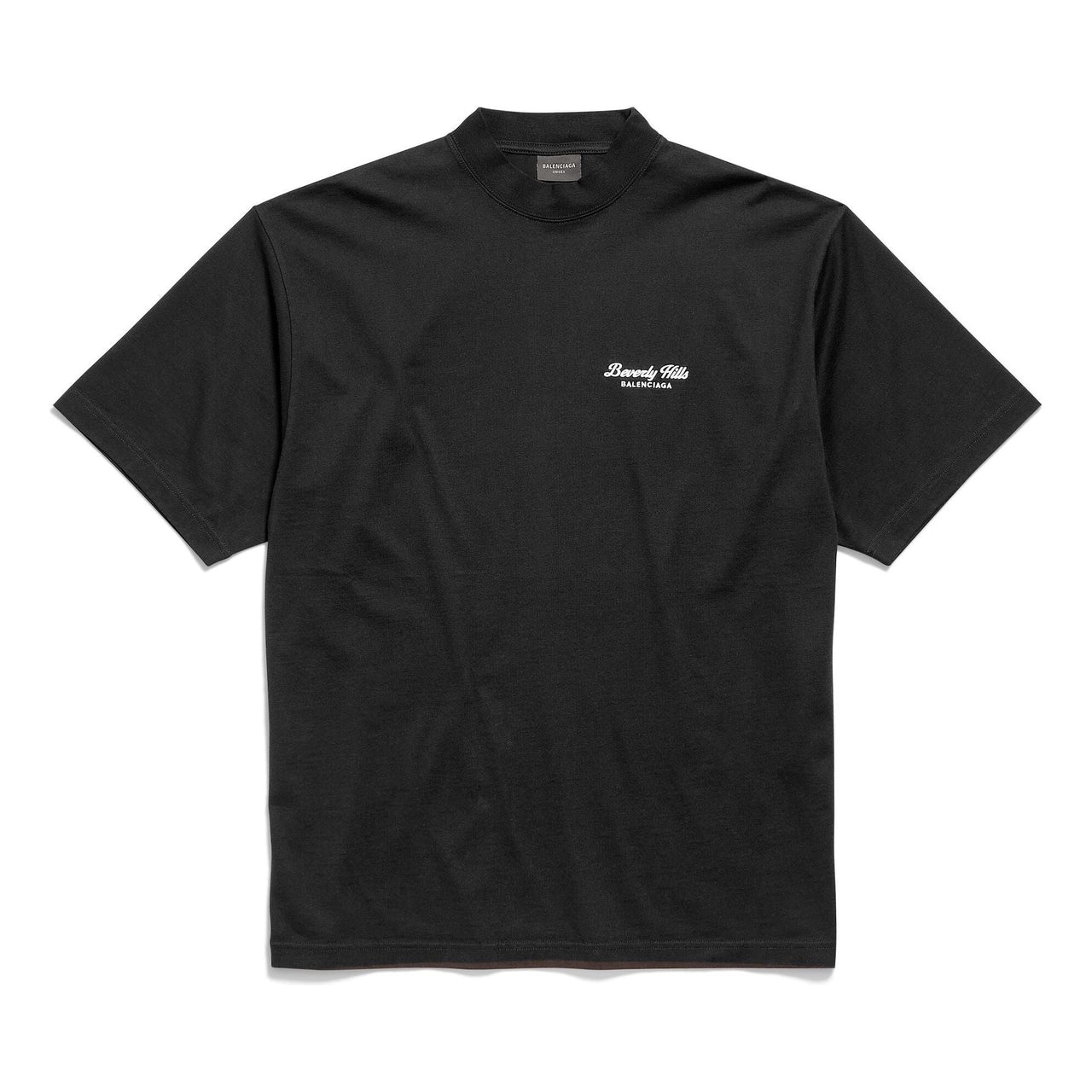(WMNS) Balenciaga Beverly Hills T-shirt Medium Fit 'Black' 764235TQVS69034