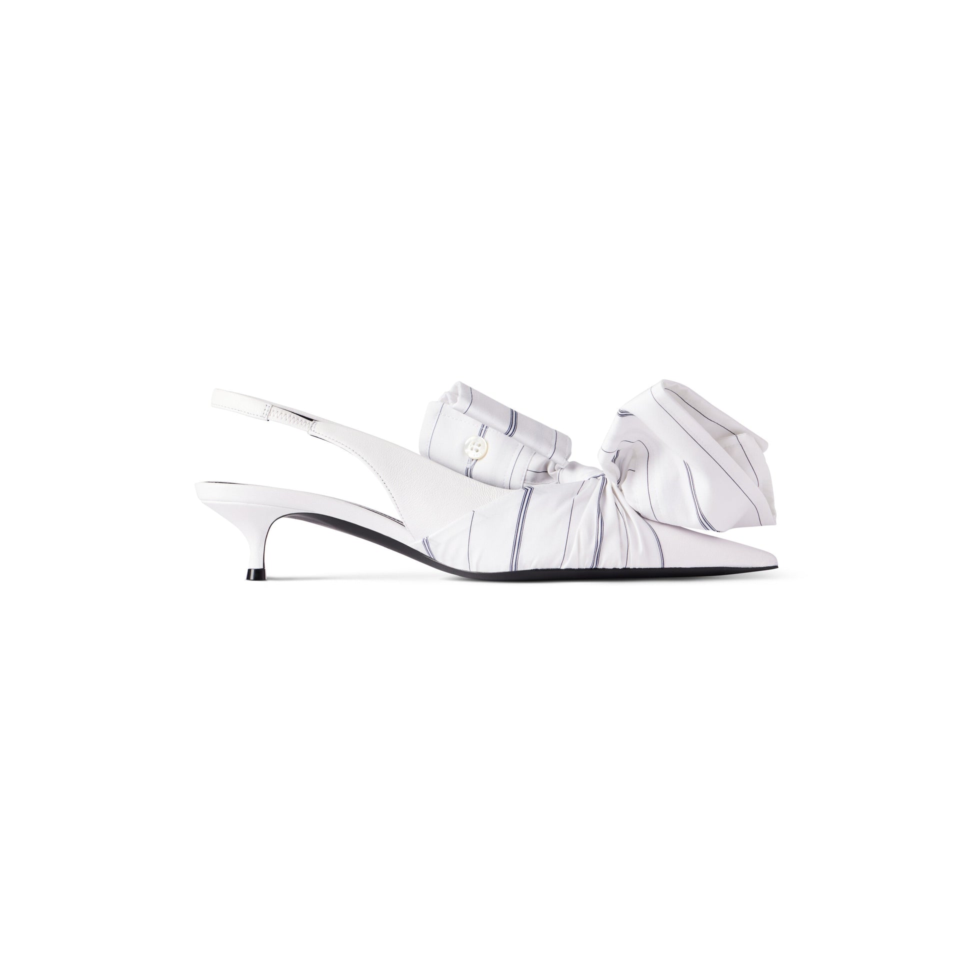 (WMNS) Balenciaga Knife Chemise 40mm Slingback 'White' 786223WB1H29000