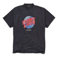 Balenciaga Planet Earth T-shirt Oversized 'Black' 787349TRVC91055