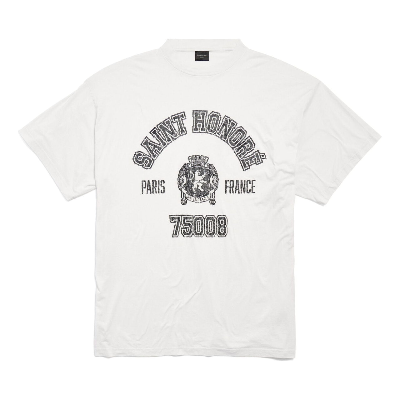 (WMNS) Balenciaga Saint-honore T-shirt Oversized 'White' 787349TRVM59012