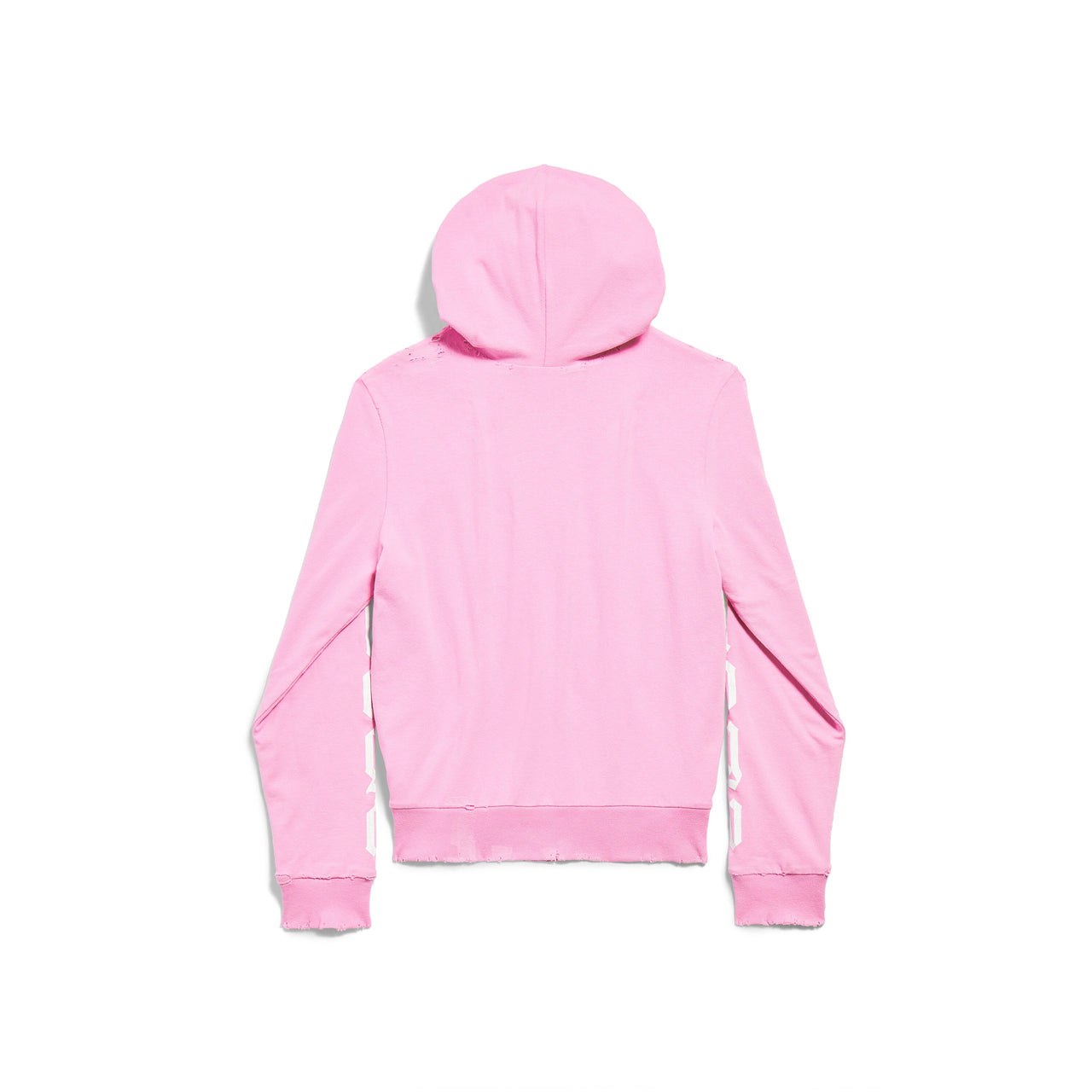 (WMNS) Balenciaga Nologo Zip-up Hoodie Small Fit 'Light Pink White' 788243TQVK55708