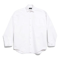 (WMNS) Balenciaga Outerwear Shirt Large Fit 'White' 794462TQM309140