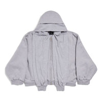 Balenciaga Incognito Boxy Zip-up Hoodie Large Fit 'Grey' 799463TQVX11300