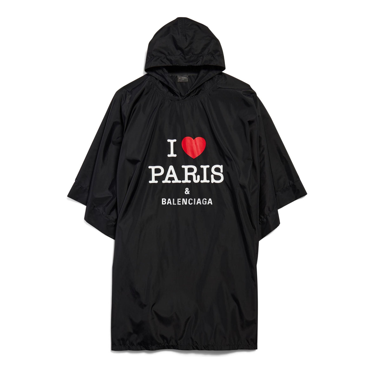 Balenciaga I Love Paris Balenciaga Poncho 'Black' 812055TRO591000