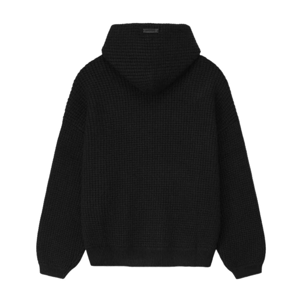 Fear of God Essentials Heavy Waffle 90s Hoodie 'Vintage Black' 192HO254361F