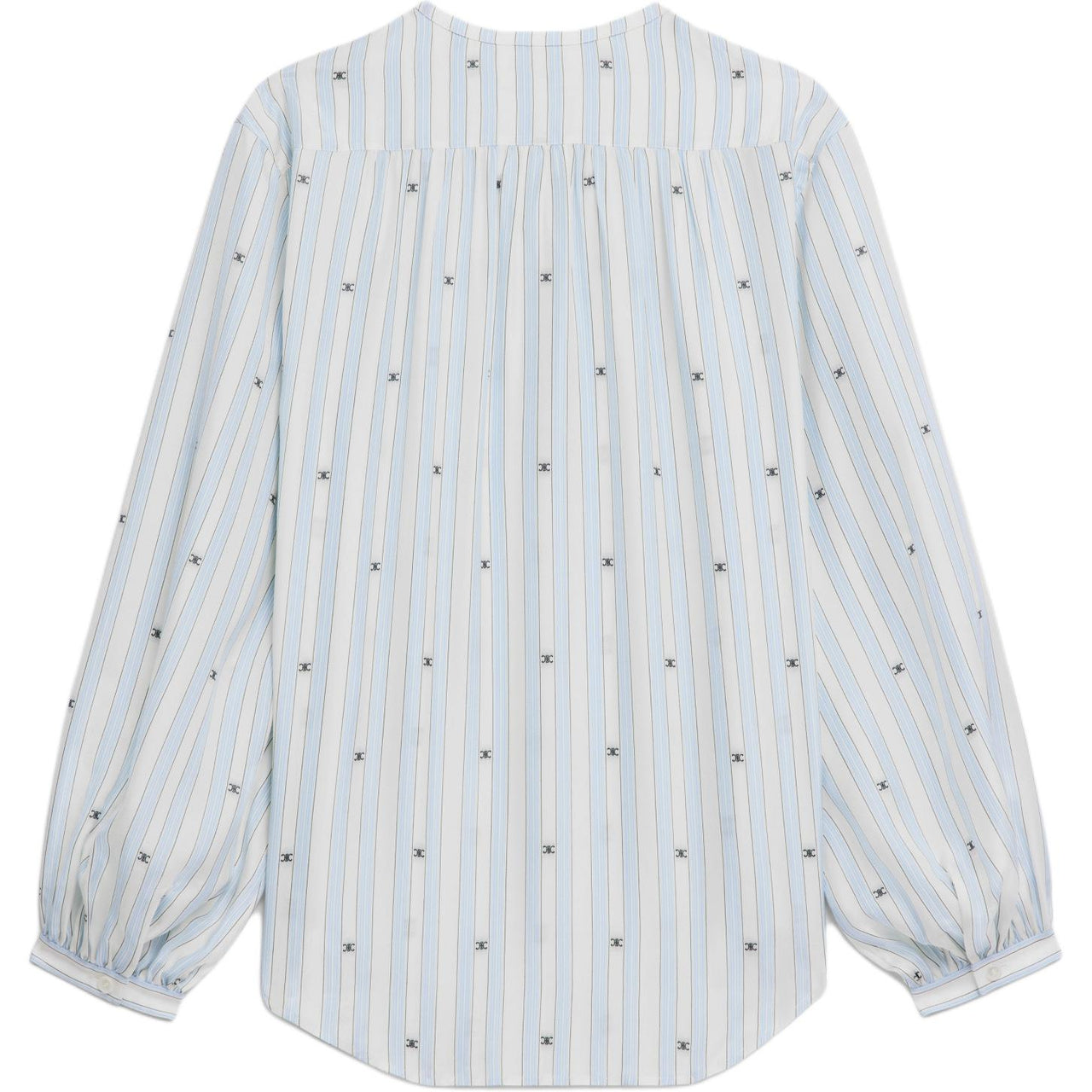 CELINE Romy Blouse In Striped Silk