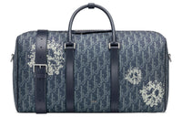 DIOR Lingot Denim Calfskin Handbag Shoulder Bag Crossbody Bag Travel Bag Men's Blue