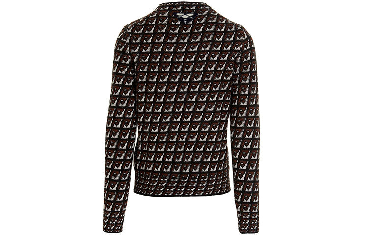 PRADA Cashmere Sweaters Men Brown