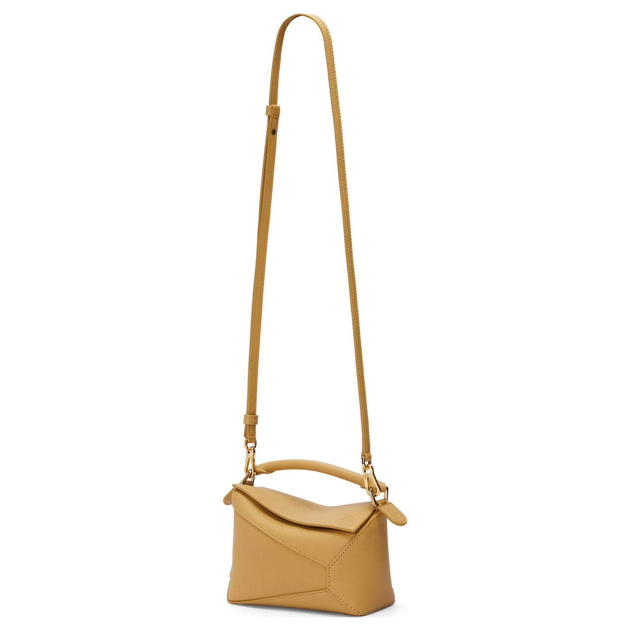 LOEWE Mini Puzzle Bag In Classic Calfskin Women's Yellow