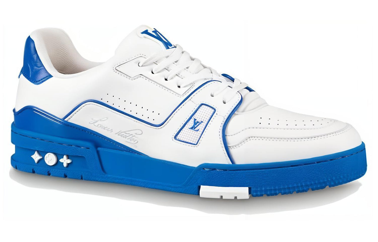 LOUIS VUITTON Lv Trainers 'White With Blue'
