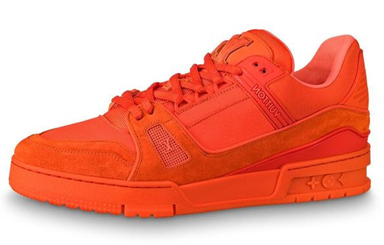 LOUIS VUITTON Trainer MCA Durable Lightweight And Breathable Low-Top Skateboard Shoes Men's Orange