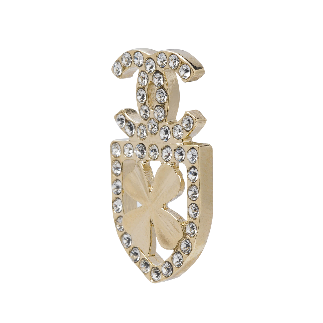 CHANEL Stud Earrings Women's Gold