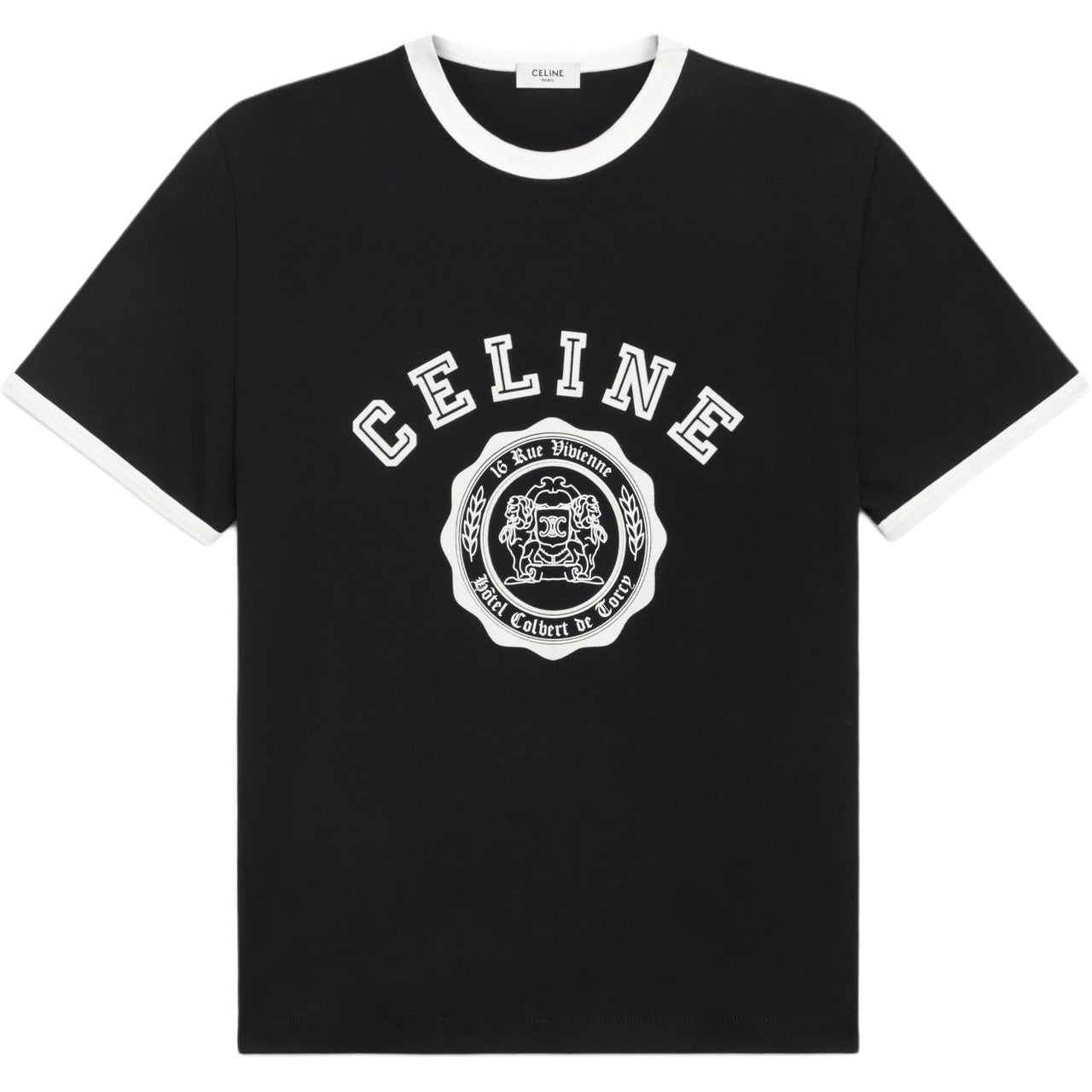 CELINE Blason Loose T shirt In Cotton Jersey