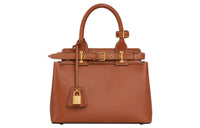 CELINE Natural Cow Leather Shoulder Bag, Crossbody Bag, Handbag Regular Women's Tawny