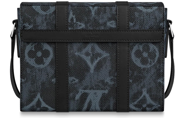 LOUIS VUITTON Monogram Pastel Noir Canvas Trunk Messenger