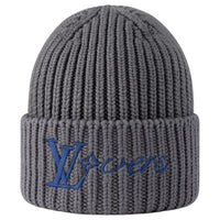 LOUIS VUITTON Sheep Wool Beanies Men's Gray