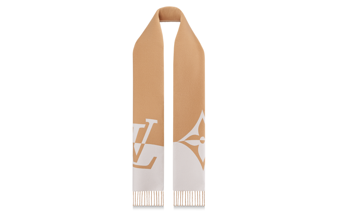 LOUIS VUITTON Knit Scarves Men's Umber