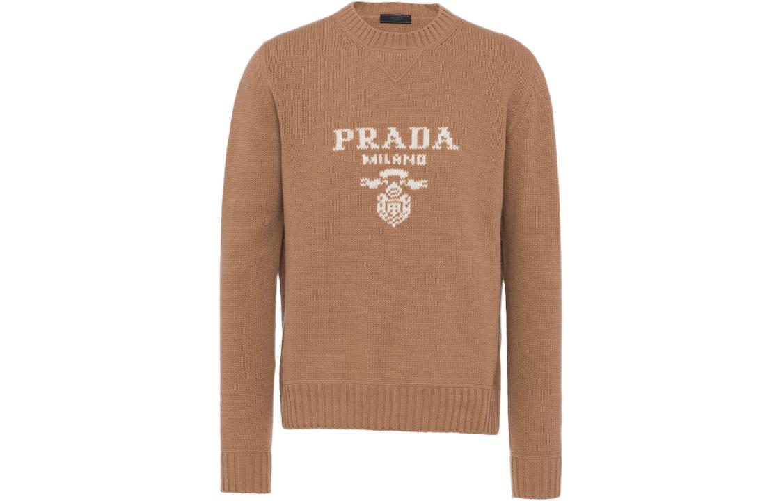 PRADA Logo intarsia Cashmere wool Jumper