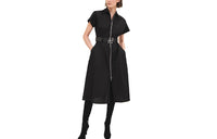 HERMES FW23 Short-Sleeved Dresses Women's Black