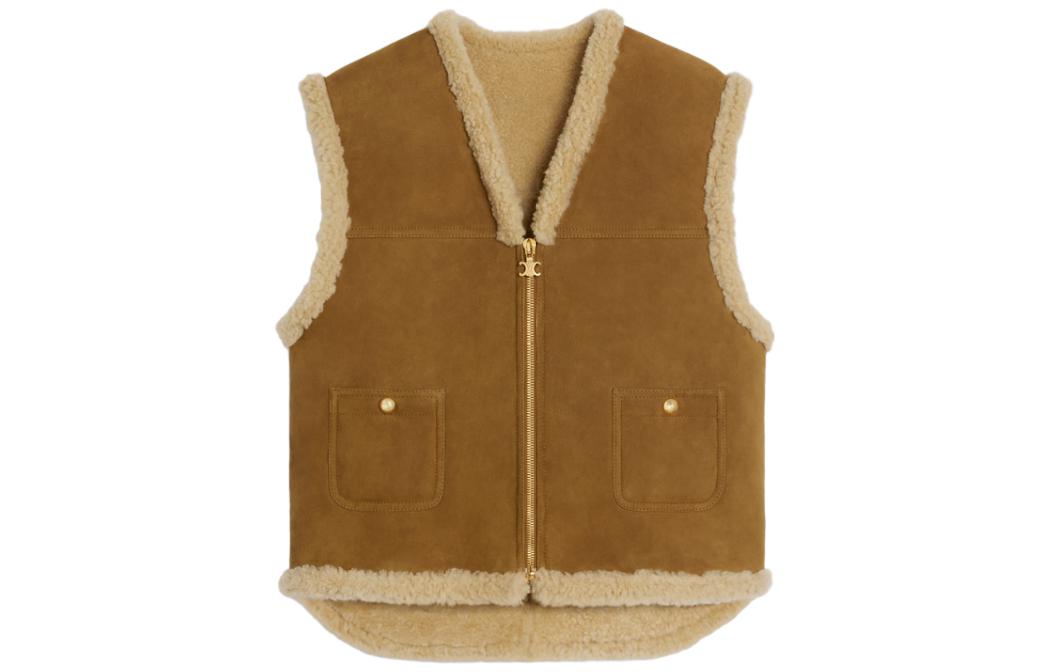 CELINE Vests Women's Khaki