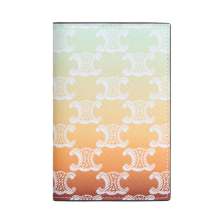 CELINE Leather Card Holder Women's Multicolor