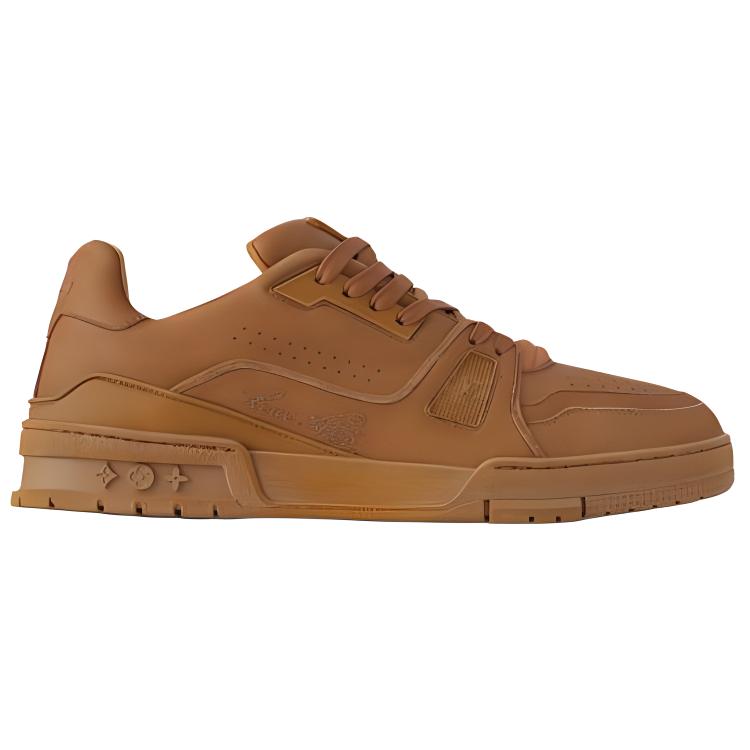 LOUIS VUITTON Trainer Low-Top Skateboard Shoes Men's Brown