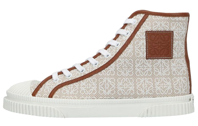 LOEWE High Top Stylish Skateboarding Shoes Women's Brown