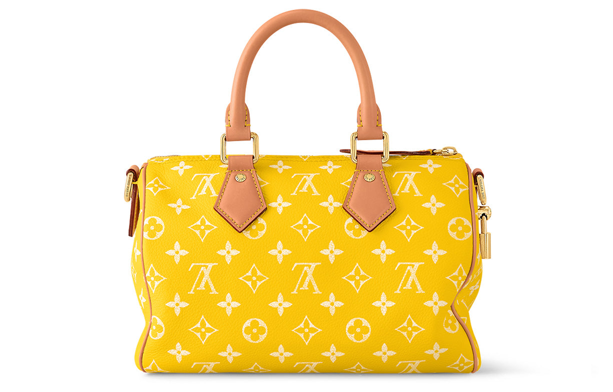 LOUIS VUITTON Speedy P9 Bandoulière 25 Monogram Leather Jaune Mat