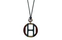 HERMES H Equipe Horn Necklaces Women's