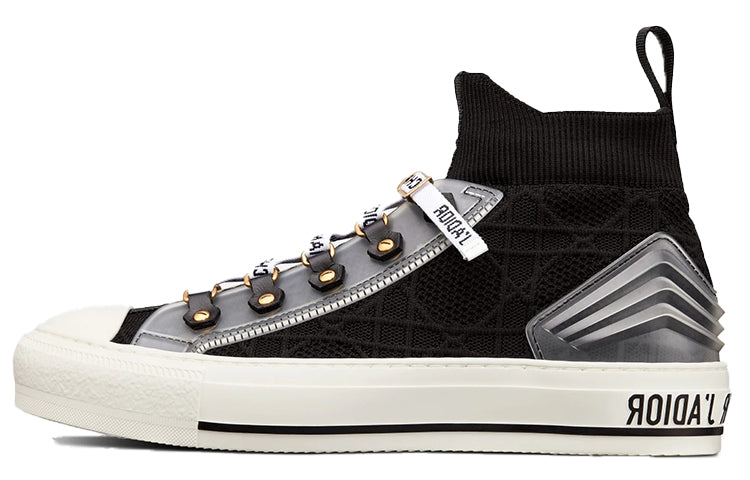 DIOR Walk'n'Dior Platform Shoes Stylish Skateboarding Shoes Women's Black