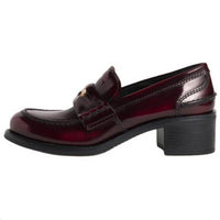 MIU MIU New Year Collection Loafers 5cm Women's Dark Red