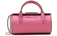 PRADA Cow Leather Luggage Bag, Shoulder Bag, Crossbody Bag, Handbag Women's Pink