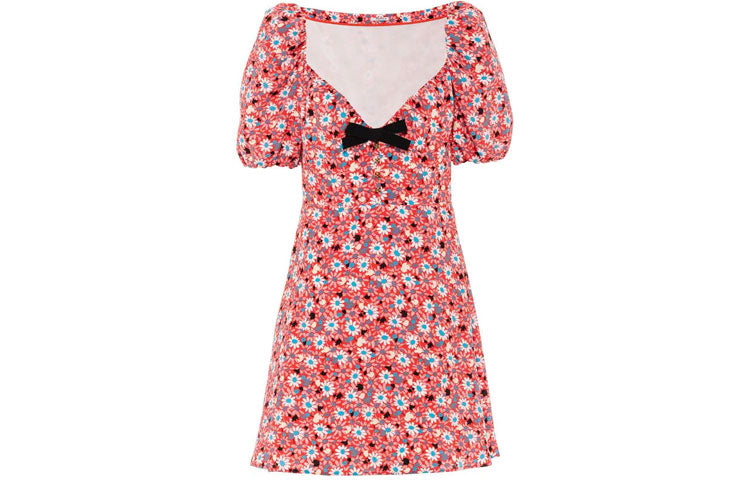 MIU MIU SS21 Short Sleeved Dress Women's Pink