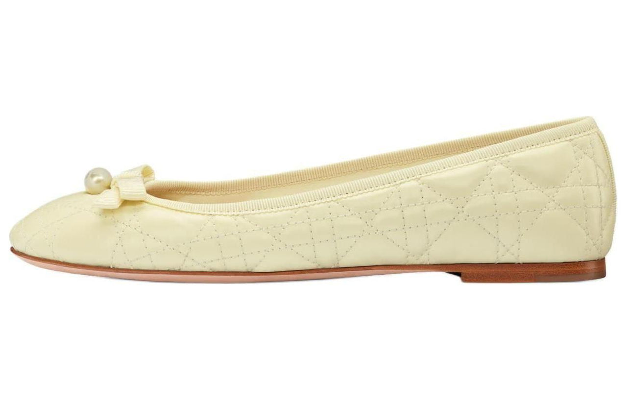 DIOR Casual Single Shoes Women's Yellow