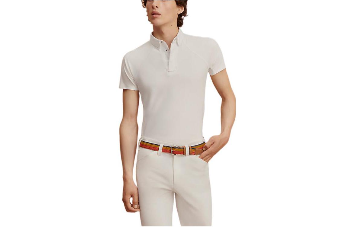 HERMES Polo Shirts Men White